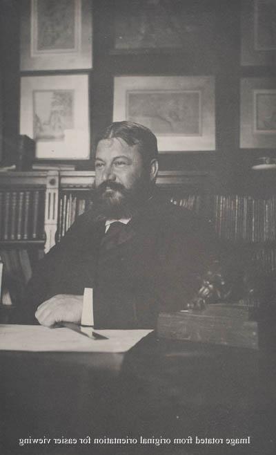 H. H. Richardson in Henry Adams`s study Photograph